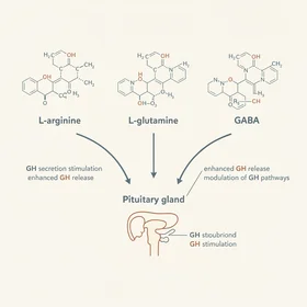 Amino acid HGH precursors (L-arginine, L-glutamine, GABA)
